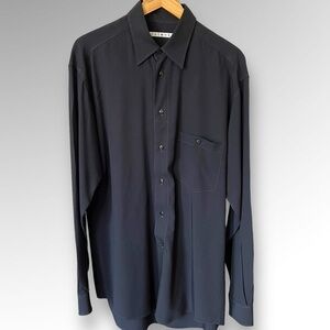 Bertone Women's Black Long Sleeve Shirt Sz 40